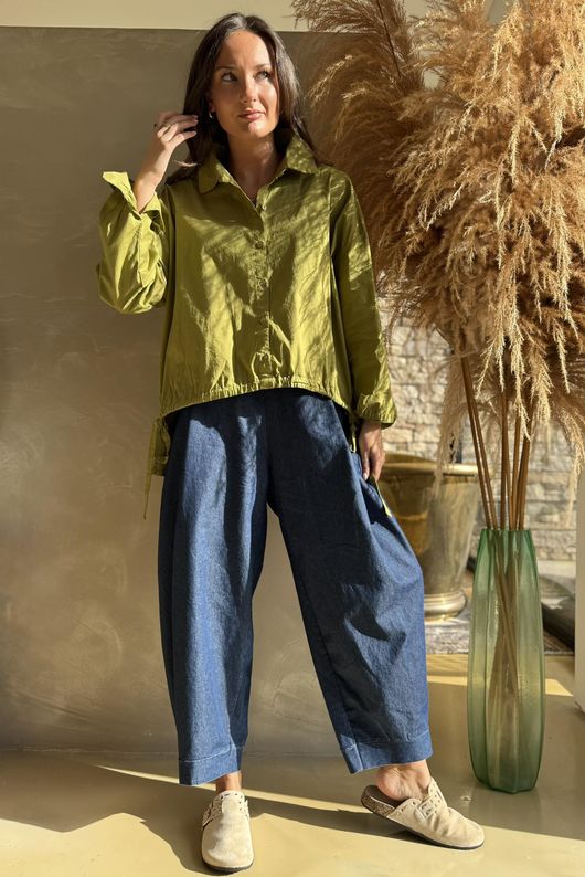 Paloma French Tuck Shirt Olive